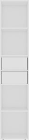 vidaXL - Boekenkast - 36x30x171 - cm - bewerkt - hout - wit