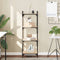 vidaXL - Boekenkast - 4-laags - 40x30x120 - cm - bewerkt - hout - sonoma - eikenkleur