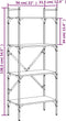 vidaXL - Boekenkast - 4-laags - 56x31,5x138,5 - cm - bewerkt - hout - sonoma - eiken