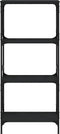 vidaXL - Boekenkast - 4-laags - 59x35x132 - cm - bewerkt - hout - zwart