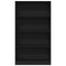 vidaXL - Boekenkast - 4-laags - 80x24x143 - cm - spaanplaat - zwart - eikenkleurig