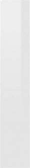 vidaXL - Boekenkast - 4 - schappen - 60x24x142 - cm - bewerkt - hout - hoogglans - wit