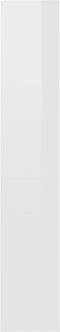 vidaXL - Boekenkast - 4 - schappen - 60x24x142 - cm - bewerkt - hout - hoogglans - wit