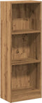 vidaXL - Boekenkast - 40x24x109 - cm - bewerkt - hout - artisanaal - eikenkleurig