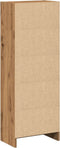 vidaXL - Boekenkast - 40x24x109 - cm - bewerkt - hout - artisanaal - eikenkleurig