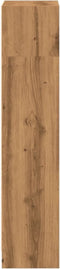 vidaXL - Boekenkast - 40x24x109 - cm - bewerkt - hout - artisanaal - eikenkleurig