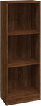 vidaXL - Boekenkast - 40x24x109 - cm - bewerkt - hout - bruin - eikenkleur