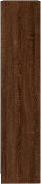 vidaXL - Boekenkast - 40x24x109 - cm - bewerkt - hout - bruin - eikenkleur
