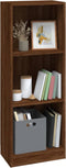 vidaXL - Boekenkast - 40x24x109 - cm - bewerkt - hout - bruin - eikenkleur