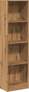 vidaXL - Boekenkast - 40x24x143 - cm - bewerkt - hout - artisanaal - eikenkleurig
