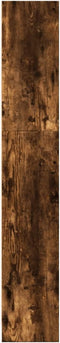 vidaXL - Boekenkast - 40x24x143 - cm - bewerkt - hout - gerookt - eikenkleurig