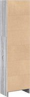 vidaXL - Boekenkast - 40x24x143 - cm - bewerkt - hout - grijs - sonoma - eikenkleurig