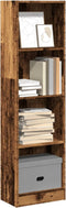 vidaXL - Boekenkast - 40x24x143 - cm - bewerkt - hout - oud - houtkleurig