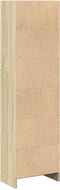 vidaXL - Boekenkast - 40x24x143 - cm - bewerkt - hout - sonoma - eikenkleurig