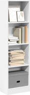 vidaXL - Boekenkast - 40x24x143 - cm - bewerkt - hout - wit