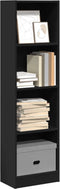vidaXL - Boekenkast - 40x24x143 - cm - bewerkt - hout - zwart