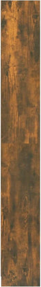vidaXL - Boekenkast - 40x24x175 - cm - bewerkt - hout - gerookt - eikenkleurig
