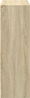 vidaXL - Boekenkast - 40x24x75 - cm - bewerkt - hout - sonoma - eikenkleurig