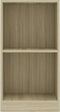 vidaXL - Boekenkast - 40x24x75 - cm - bewerkt - hout - sonoma - eikenkleurig