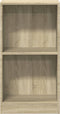 vidaXL - Boekenkast - 40x24x75 - cm - bewerkt - hout - sonoma - eikenkleurig