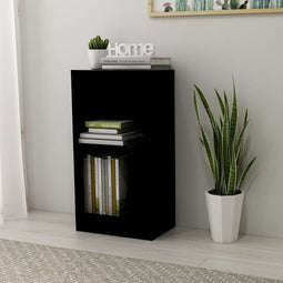 vidaXL Boekenkast 40x24x75 cm spaanplaat zwart