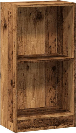 vidaXL - Boekenkast - 40x24x76 - cm - bewerkt - hout - oud - houtkleurig