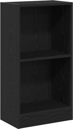 vidaXL - Boekenkast - 40x24x76 - cm - spaanplaat - zwart - eikenkleurig