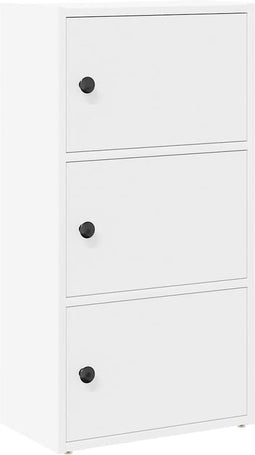 vidaXL - Boekenkast - 40x24x77 - cm - bewerkt - hout - wit