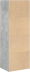 vidaXL - Boekenkast - 40x30x114 - cm - bewerkt - hout - betongrijs