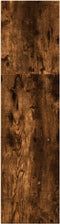 vidaXL - Boekenkast - 40x30x114 - cm - bewerkt - hout - gerookt - eikenkleurig