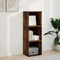 vidaXL - Boekenkast - 40x30x114 - cm - bewerkt - hout - gerookt - eikenkleurig