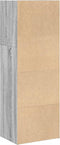 vidaXL - Boekenkast - 40x30x114 - cm - bewerkt - hout - grijs - sonoma - eikenkleurig