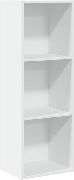 vidaXL - Boekenkast - 40x30x114 - cm - bewerkt - hout - wit