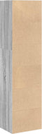 vidaXL - Boekenkast - 40x30x152 - cm - bewerkt - hout - grijs - sonoma - eikenkleurig