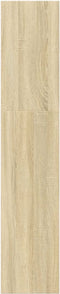 vidaXL - Boekenkast - 40x30x152 - cm - bewerkt - hout - sonoma - eikenkleurig