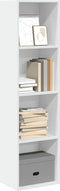 vidaXL - Boekenkast - 40x30x152 - cm - bewerkt - hout - wit