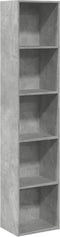 vidaXL - Boekenkast - 40x30x189 - cm - bewerkt - hout - betongrijs