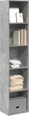 vidaXL - Boekenkast - 40x30x189 - cm - bewerkt - hout - betongrijs