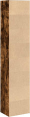 vidaXL - Boekenkast - 40x30x189 - cm - bewerkt - hout - gerookt - eikenkleurig
