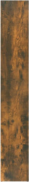 vidaXL - Boekenkast - 40x30x189 - cm - bewerkt - hout - gerookt - eikenkleurig