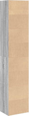 vidaXL - Boekenkast - 40x30x189 - cm - bewerkt - hout - grijs - sonoma - eikenkleurig
