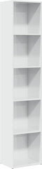 vidaXL - Boekenkast - 40x30x189 - cm - bewerkt - hout - hoogglans - wit