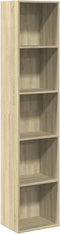 vidaXL - Boekenkast - 40x30x189 - cm - bewerkt - hout - sonoma - eikenkleurig