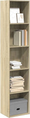 vidaXL - Boekenkast - 40x30x189 - cm - bewerkt - hout - sonoma - eikenkleurig