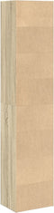 vidaXL - Boekenkast - 40x30x189 - cm - bewerkt - hout - sonoma - eikenkleurig