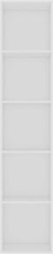 vidaXL - Boekenkast - 40x30x189 - cm - bewerkt - hout - wit