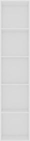 vidaXL - Boekenkast - 40x30x189 - cm - bewerkt - hout - wit