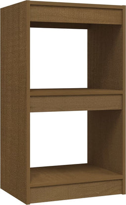 vidaXL - Boekenkast - 40x30x71,5 - cm - massief - grenenhout - honingbruin