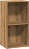 vidaXL - Boekenkast - 40x30x77 - cm - bewerkt - hout - artisanaal - eikenkleurig