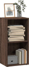 vidaXL - Boekenkast - 40x30x77 - cm - bewerkt - hout - bruin - eikenkleurig